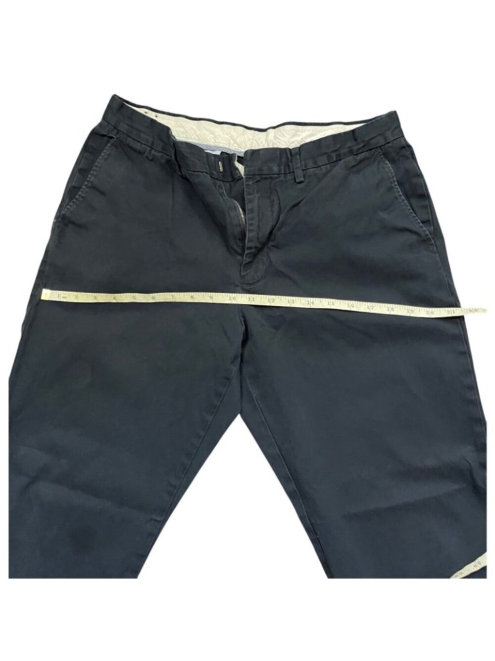 J. Crew Bowery Classic Fit Mens Flat Front Chinos 34x30 Navy - Picture 8 of 13